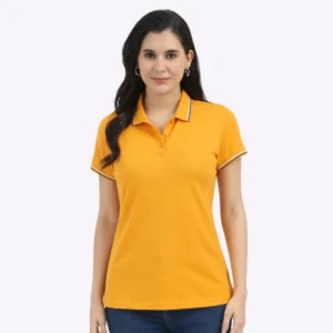 Benetton Lycra Polo Women Tshirt